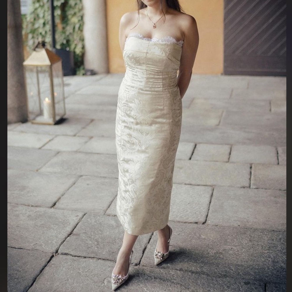Vintage Dolce & Gabbana Silk Dress w/ detachable D&G corset